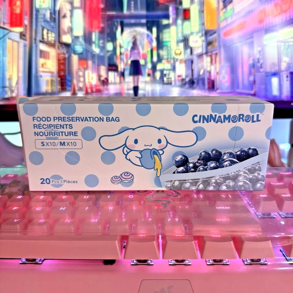 Sanrio Cinnamoroll Food Storage Bags 20pc Set Small & Medium Preservation Bags